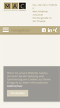 Mobile Screenshot of mac-consult.de